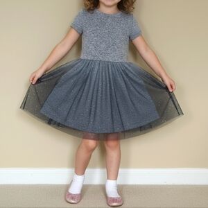 Cat & Jack Sparkling Gray Dress